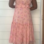 Love Shack Fancy  For Target Pink Fleur Midi Dress Size 10 Photo 5