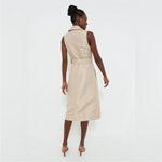 Tuckernuck  NWT Ocean Spray Sleeveless Cheyenne Dress size XS tan/blue geo print Photo 2