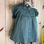 Sea New York Adrienne flutter sleeve Blue Size M Photo 4