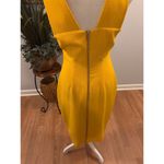 Gabrielle Union Shift Dress Womens 2 Yellow Ring Hole Front Wide Strap Back Zip Photo 5