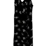 Hollister  Smocked Midi Dress Sleeveless Floral Tank  V Neck Peasant Black XSmall Photo 0