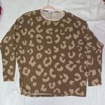 Chettah Print Sweater Size L Photo 2