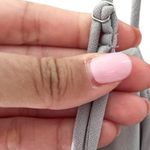 Katie May NWT Ruffled Draped Cocktail Gray Midi Dress Sz XL Photo 6