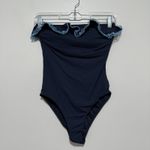 Seafolly  Australia NWOT Lucia Navy Blue One Piece Bathing Suit Size 10 Photo 1