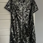 Alice & Trixie  Geometric Black and Silver Dress Photo 3
