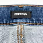 EXPRESS Womens 70s Flare Jeans Size 10 Short Distressed Y2K Retro Indie Street Photo 5