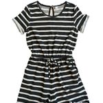 Old Navy Wide Leg Boucle’ Jersey Black/White Striped Jumpsuit Size S Photo 1