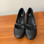 Crocs NWOT  Casey Mary Jane Pump Wedge Heel All Black Comfort Casual W8 Photo 2