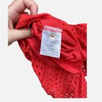 JODIFL Vibrant Red Eyelet Tunic Photo 2