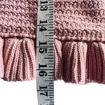 ZARA  pink knit sleeveless ruffled sweater size Small Photo 7