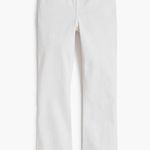 J Crew Factory Jeans High Rise Flare Crop Signature Stretch White Sz 29 NWT Photo 1