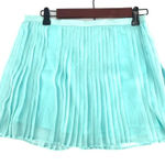 Aeropostale NWT  Light Turquoise blue Pleated Mini Skirt‎ Medium chiffon Photo 0