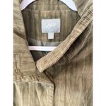 J. Jill Olive Green Ribbed Corduroy Structured button front jacket Size M 2264 Photo 4
