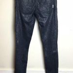 Mother The Looker Jeans sz 25 Stone Blue Glimmer Shimmer Jegging Low Rise Skinny Photo 5