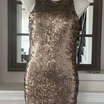 Dynamite  Robe à Paillettes Bodycon Sequin Dress, Matte Bronze, Size M New w/Tag Photo 7