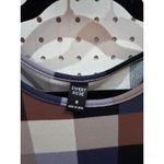 EMERY ROSE Women's M Plaid 3/4 Sleeve Dress Brown Blue Gray Casual Everyday Size M Photo 3