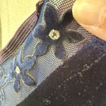 Jump Vintage 90s  Stretchy Sapphire Blue Velvet Column Dress XS S Photo 5