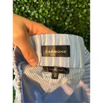 Carbon38 Blue and White Striped High Rise Paper Bag Lounge Shorts Sz Small NWT Photo 3