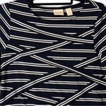 Chico's Chico’s Layered Double-Stripe Top Black White Striped ‎ Vanity Size 0/US Small Photo 3