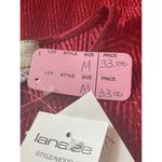 VTG Lana Lee Canada Red Crinkled Texture Cap Sleeve Baby Doll Tee M NWT Size M Photo 6