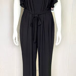 R & M Richards  Black Ruffle Sleeve Jumpsuit Photo 0