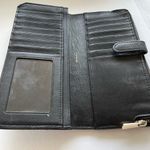 Coach  Black leather skinny wallet Photo 8