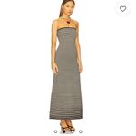 Striped Black and White Maxi Dress Size XS Photo 1