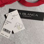 La Blanca Cherry Red Island Goddess Underwire Twist Front Bra Top Size 12 New Photo 10