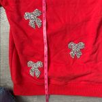 NEW Ivy City Co Jewel Bow Sweatshirt in Red Photo 6
