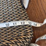 Brighton  Jani woven black trim shoulder bag 13”x10” Photo 4