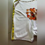 Alfred Dunner Plus size 2X Womens Cream Pullover Sweater Short Sleeve Floral Brown Photo 7