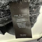 Rag and Bone Klark T-Neck Wool Blend Marled Turtle Neck Sweater Charcoal M Photo 6