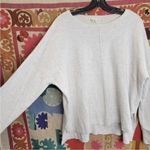 Akini  Cream White Drop Shoulder Sweater Center Seam Soft XL Photo 0