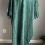 simpson handmade custom lagenlook linen button back midi dress Green Size undefined Photo 6