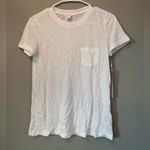 Caslon White  Core Slub
Crewneck sheer pocket  T-shirt Photo 4