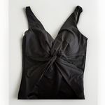 MiracleSuit  Women's Swimsuit Size 16‎ Black Rock Solid Twister One Piece Photo 1