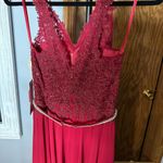 Dancing Queen Elegant Red Beaded Gown Photo 2