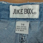 Vintage Embroidered Denim Capris Size 8 Blue Photo 1