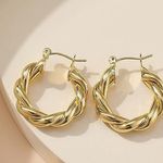 Amazon Gold Hoop Earnings Photo 0