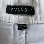 Evans Denim Love Crops woman's size 14 white five pocket denim cropped jeans Photo 5