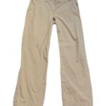 Talbots Boyfriend High Rise Straight Leg Khaki Solid Tan Cotton Chino Pants 14 Photo 0