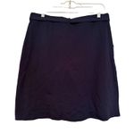Gilli Donnie Tie Front Stitch Fix Skirt Women's L Navy Career Classic Nautical Black Size L Photo 6