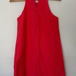 ON 34th Dress Linen halter sleeveless shift dress xs coral Pink Photo 1