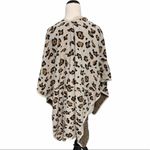 Marcus Adler Oversized Leopard Cheetah‎ Cardigan Poncho Cream Brown One Size Size undefined Photo 3