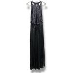 Jenny Yoo Jules Sequin Gown Size 10 Black Blouson Formal Evening Wedding Photo 3