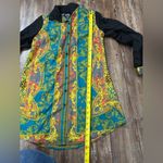 Angie Baroque Paisley Button Down Shirt Small Tunic Statement Dress Boho Retro Photo 5