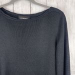 Sadimara Top Women Large Black 100% Silk Sweater Capsule Minimalist Neutral Chic Photo 1