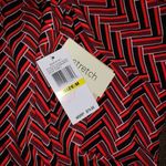 Beige by eci Zigzag Printed Trapeze With Faux Leather Trim Photo 5