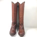 Frye  Melissa Button Leather Womens Tall Riding Boot, Cognac, size 9.5 B Photo 3