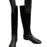 Renvy Black Melina Over The Knee Quilted Boots Size 7 Photo 3